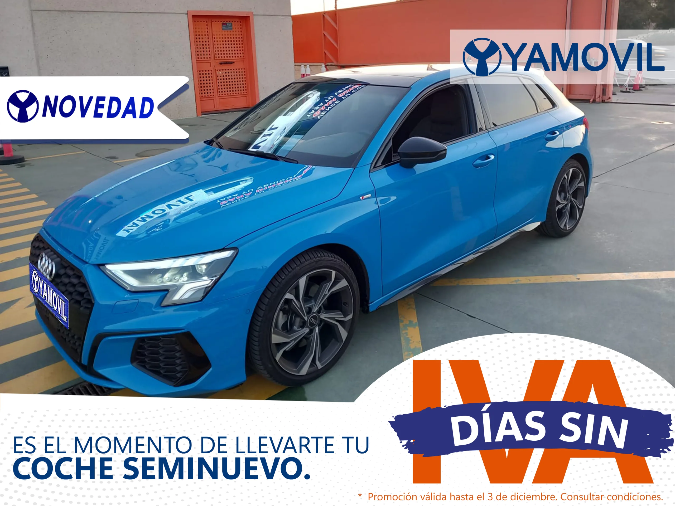 Audi A3 Sportback A3 SPORTBACK BLACK LINE 35 TFSI 150CV S-TRONIC 5P HÍBRIDO PACK S-LINE + TECHO - Foto 1