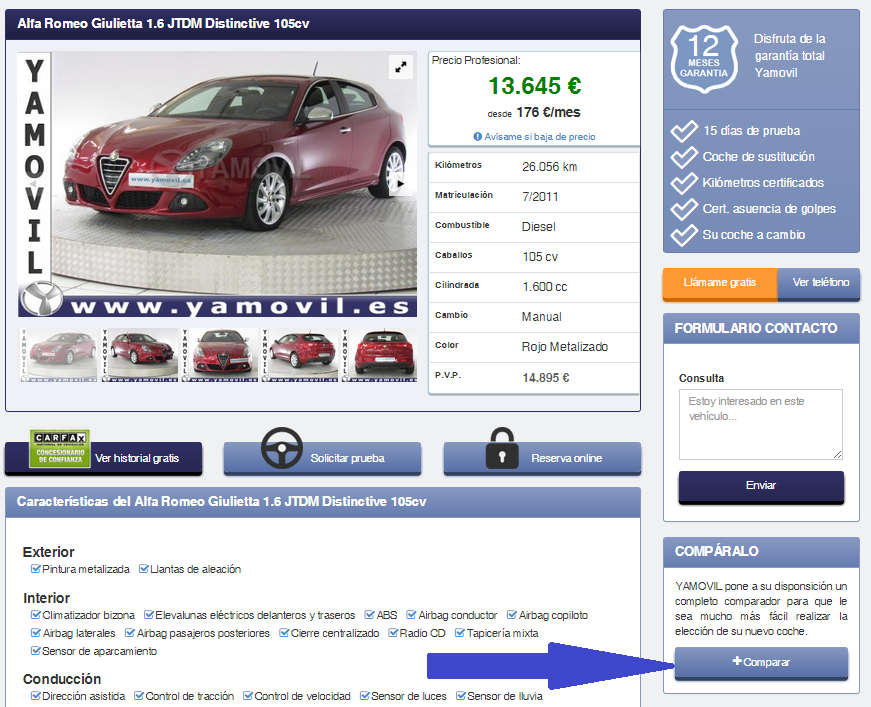 comparar coches de ocasion