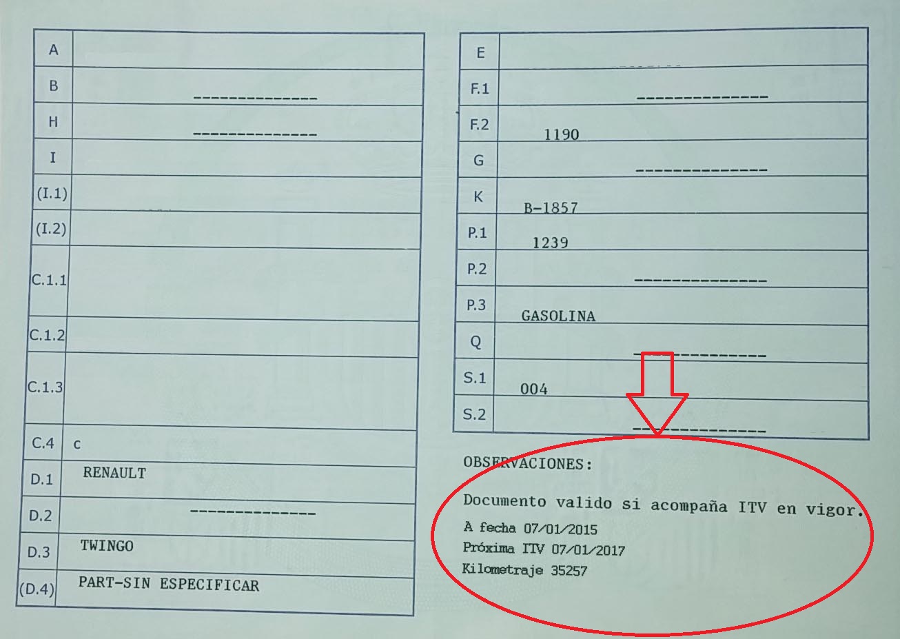 coches usados y su kilometraje